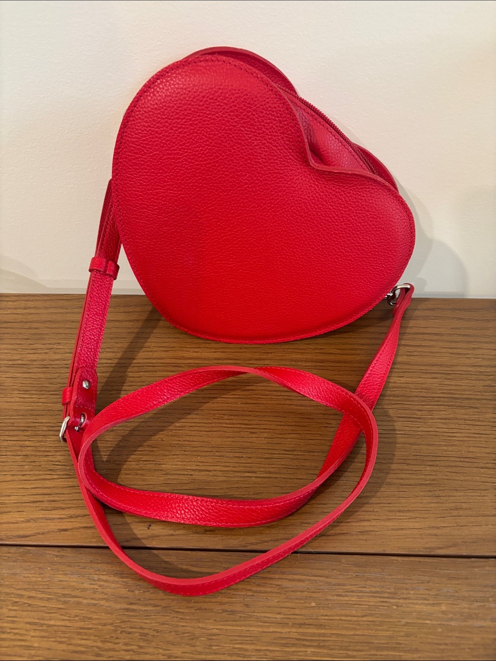 Roots Red Heart Crossbody Bag